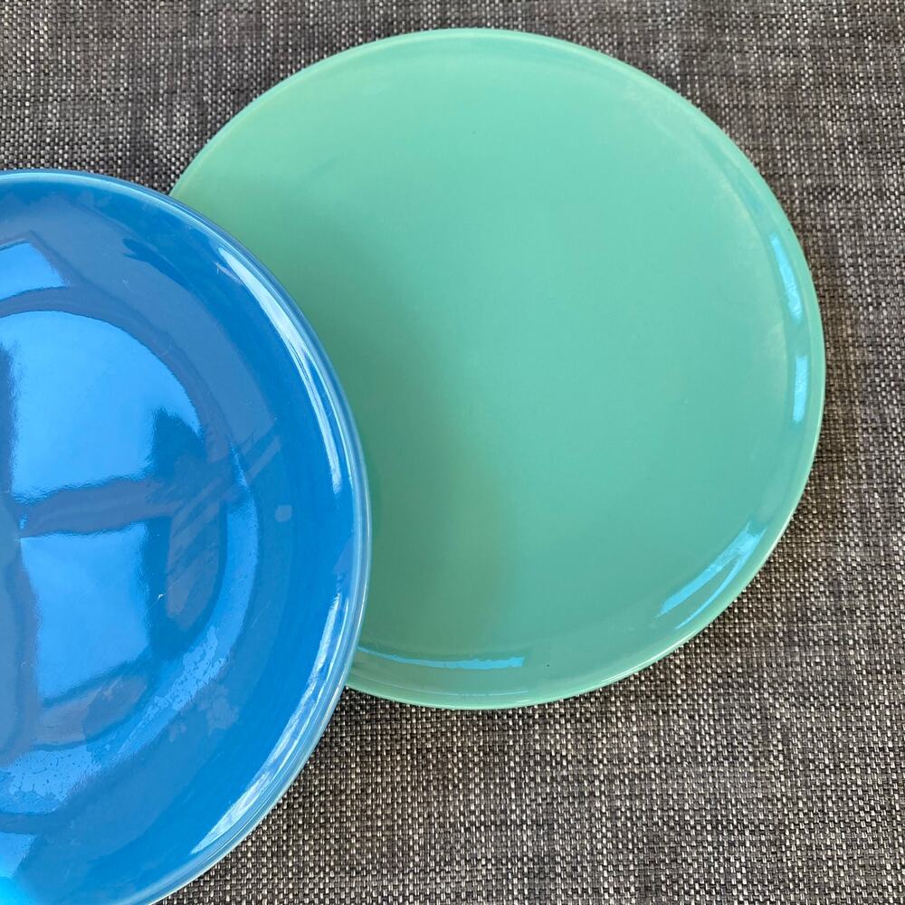 Pair of Threshold 7" Dessert Appetizer Charcuterie Party Small Plates